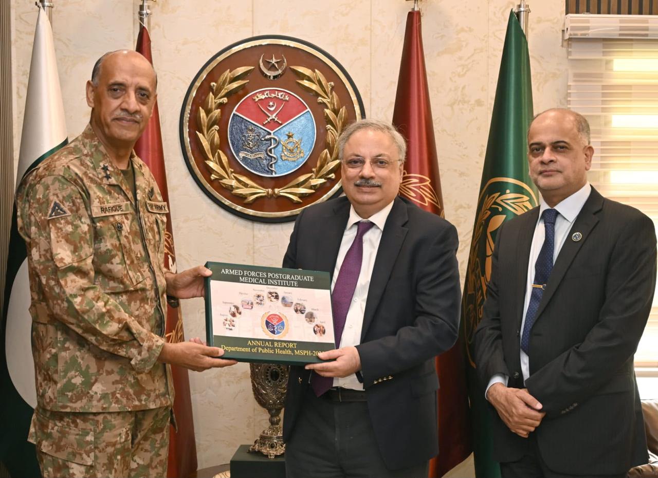 PM&DC President Prof. Dr. Rizwan Taj visits the Armed Forces Post Graduate Medical Institute (AFPGMI)